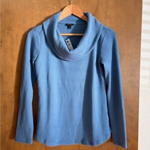 Talbots Soft Waffle Knit Cowl-Neck Pullover NWT